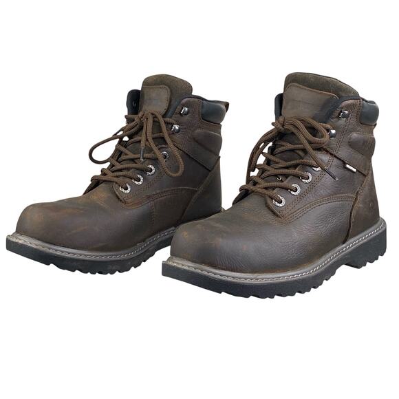 Wolverine Mens Floorhand Brown Leather Steel Toe Work Boot Size US 8 main image 8
